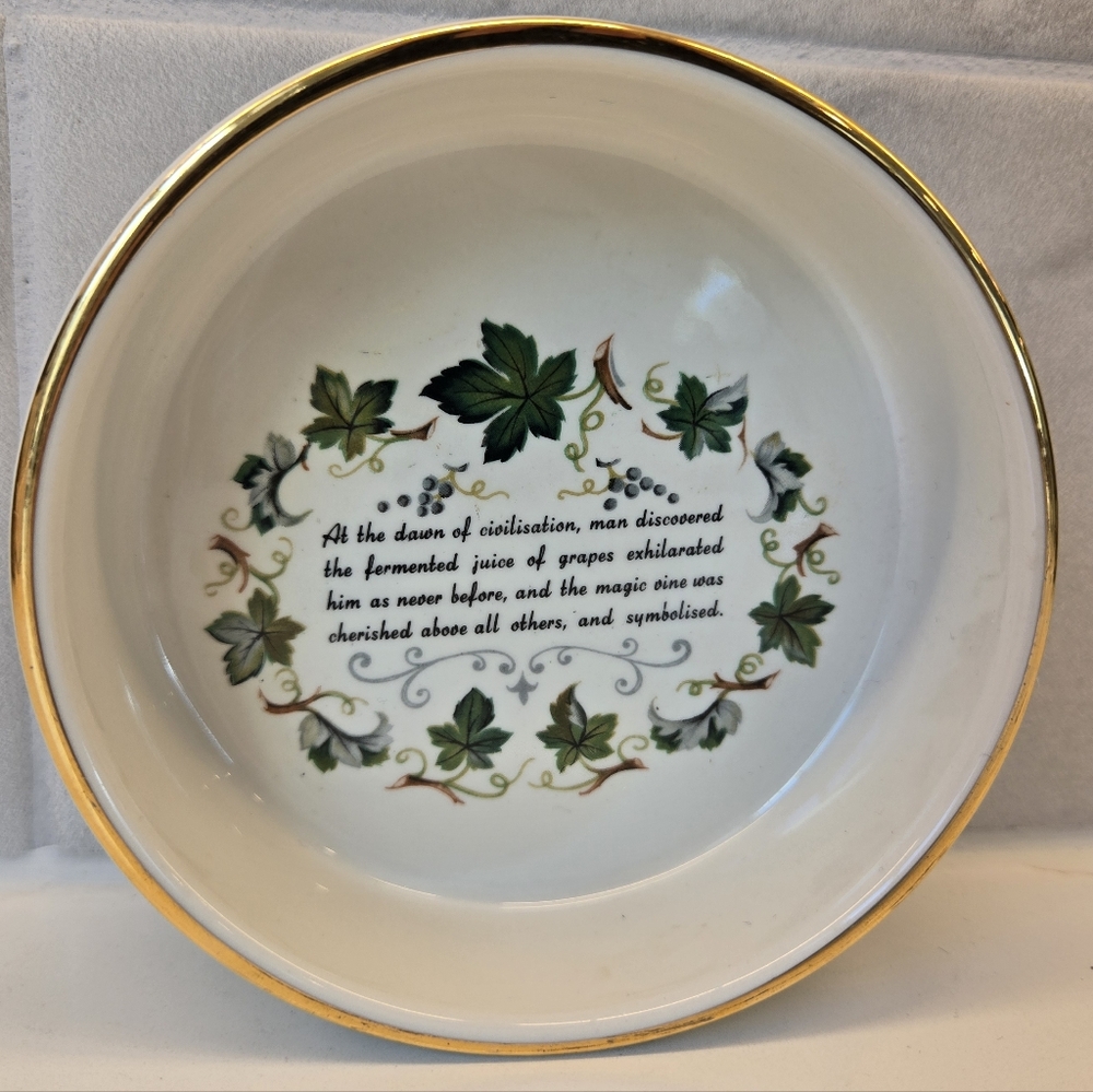 1960s Prinknash Abbey Wine Bottle Coaster